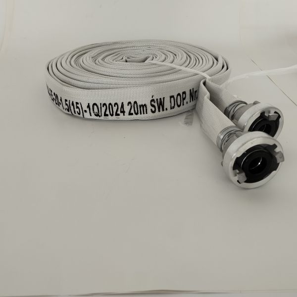 Φωτογραφία από Σωλήνας Πυρόσβεσης PVC 1΄΄ 20m  15bar με δεμένα άκρα storz αλουμινίου